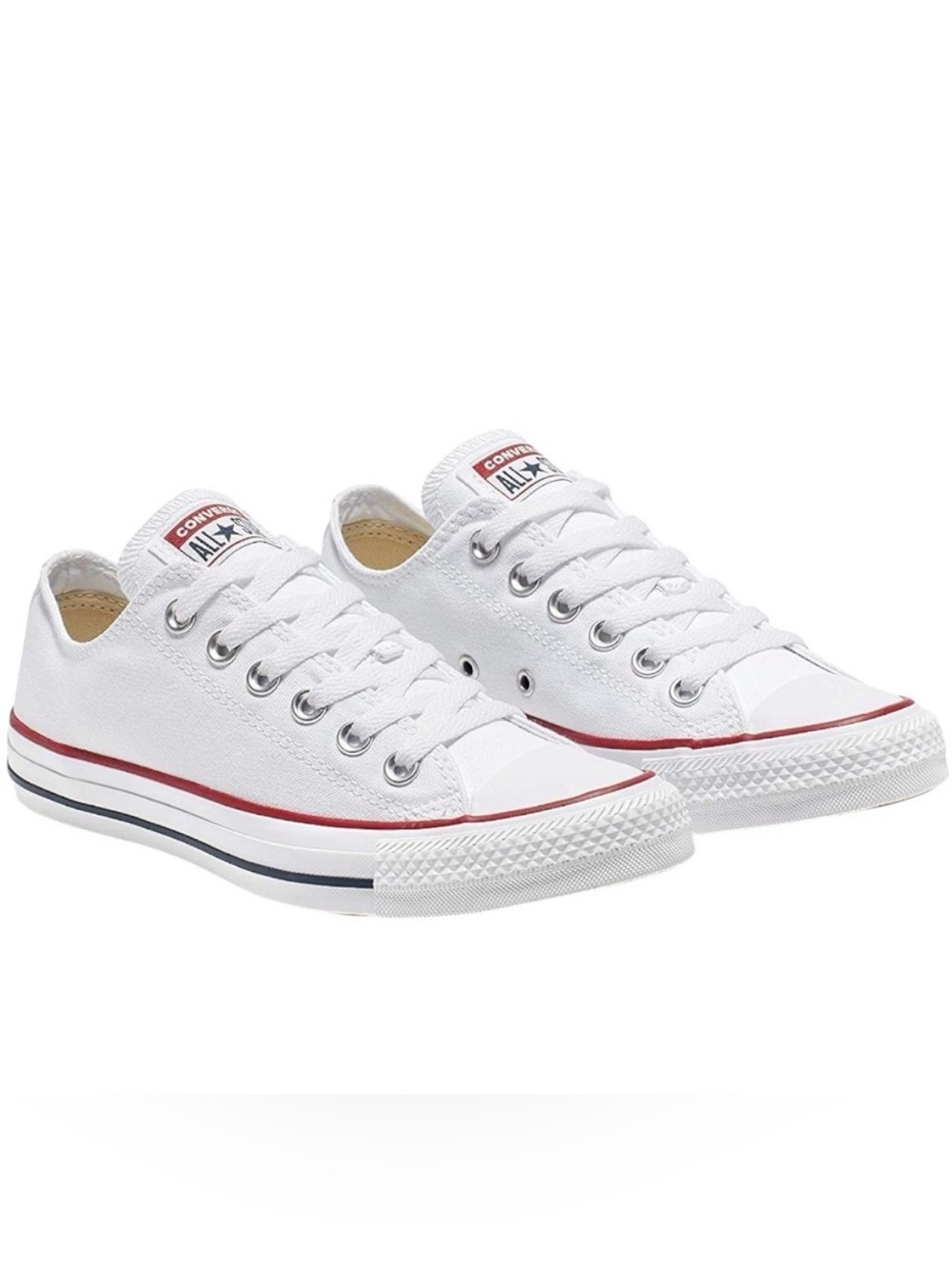 CONVERSE All Stars Low Top Casual White Sneakers - New in Box